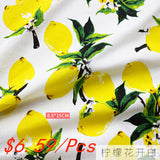 lemon cotton fabric 
