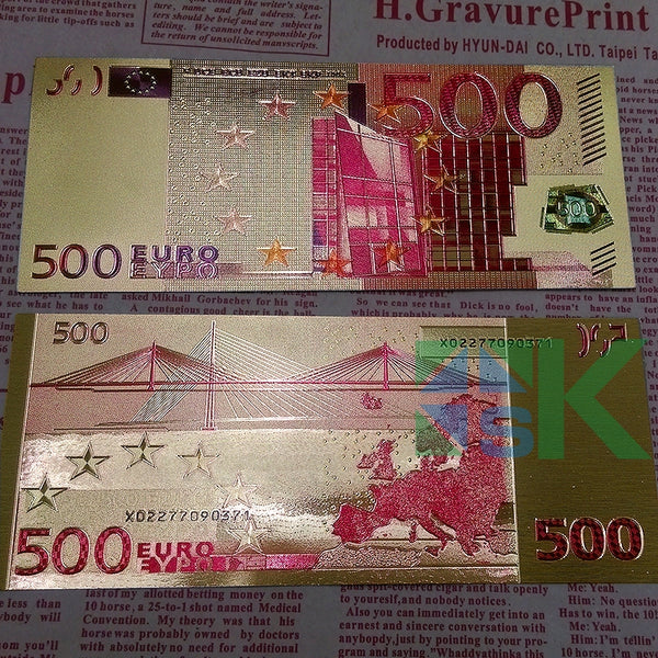 500 euro banknote gift