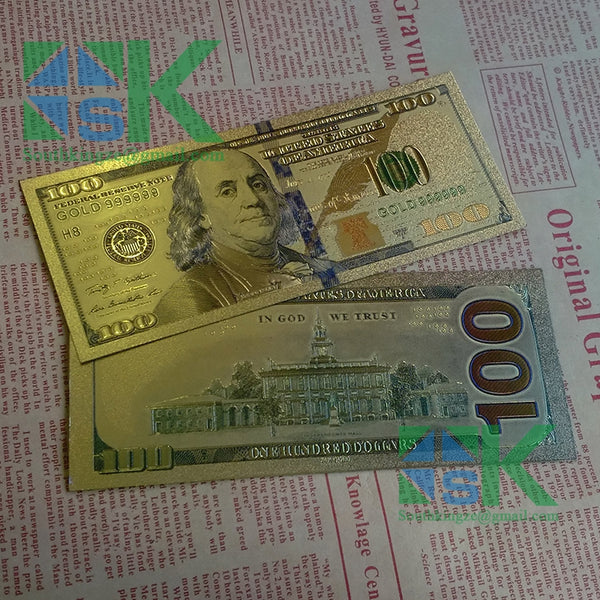 100 us dollar banknote gift