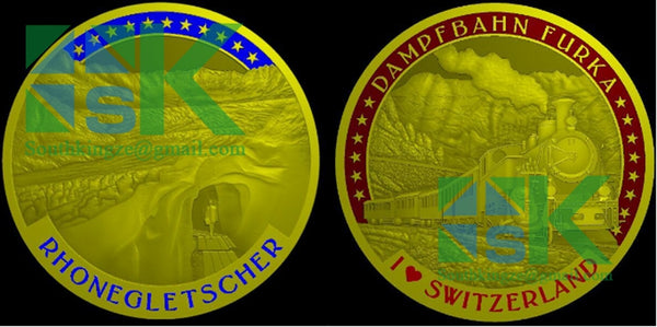 artwork of switzerland coin