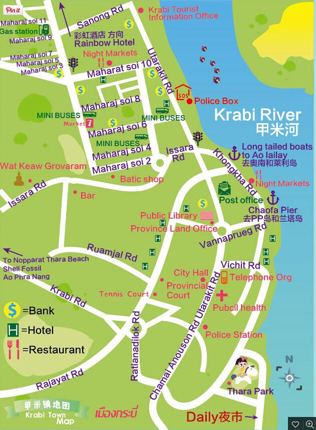map krabi