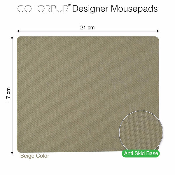 Mouse Pad Beige Base 365 Days Of Beard No Shave Colorpur