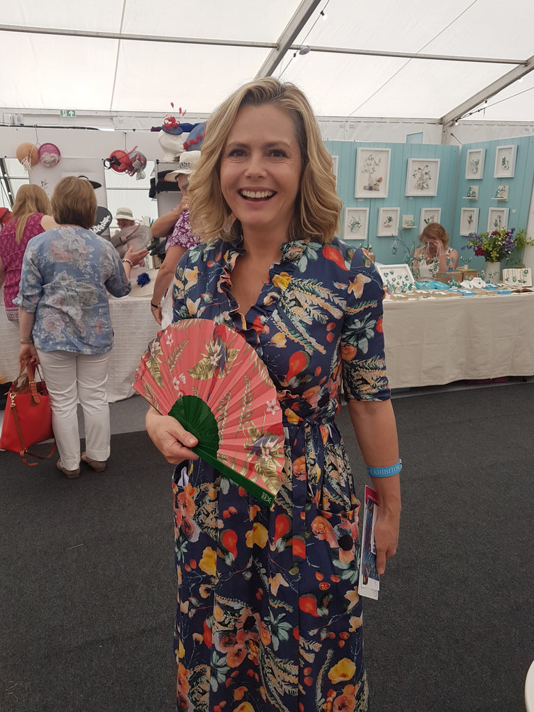 The inspirational Liz Earle with the Plum Parrot 