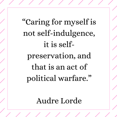 wellness + feminism poet Audre Lorde