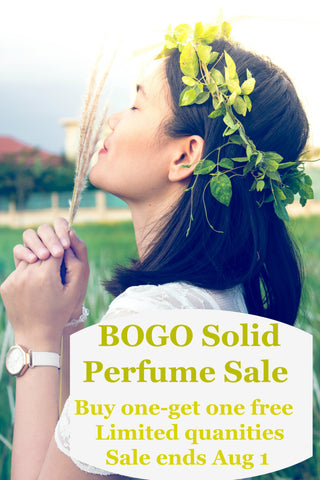 BOGO Sale on solid perfumes.