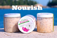 Dulse and Rugosa scrubs contain nourishing Maine seaweed.