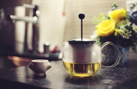 tea in a french press