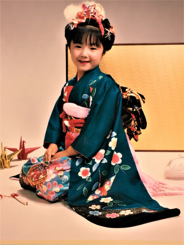 Ai at seven years old, Shichi-Go-San picture, Kumamoto Japan