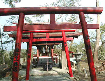 unattended village Shinto shrine in Yoko's home village