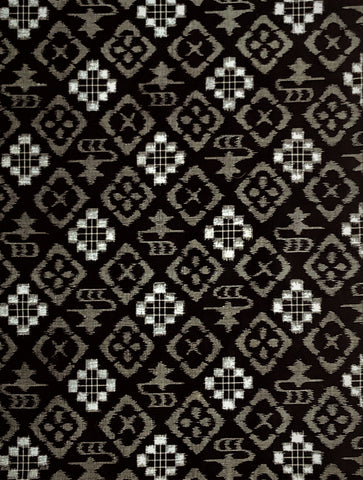 6720: 1960s kasuri egasuri, close