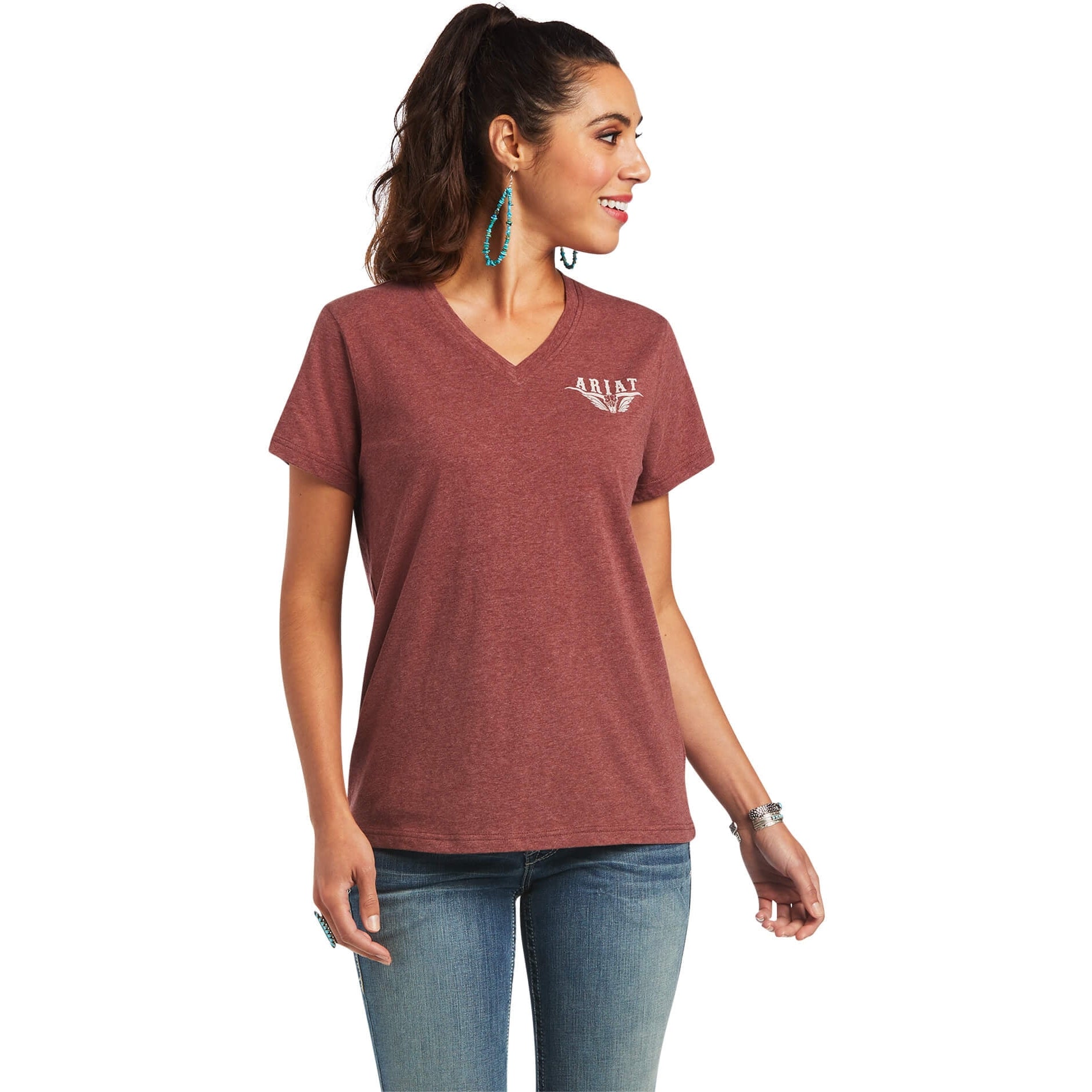 Ariat Ladies Real Bucking Bronc Tee Shirt