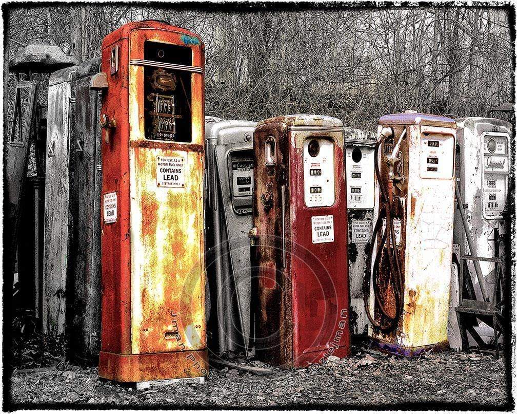 Collection of Gasoline pumps – Photography