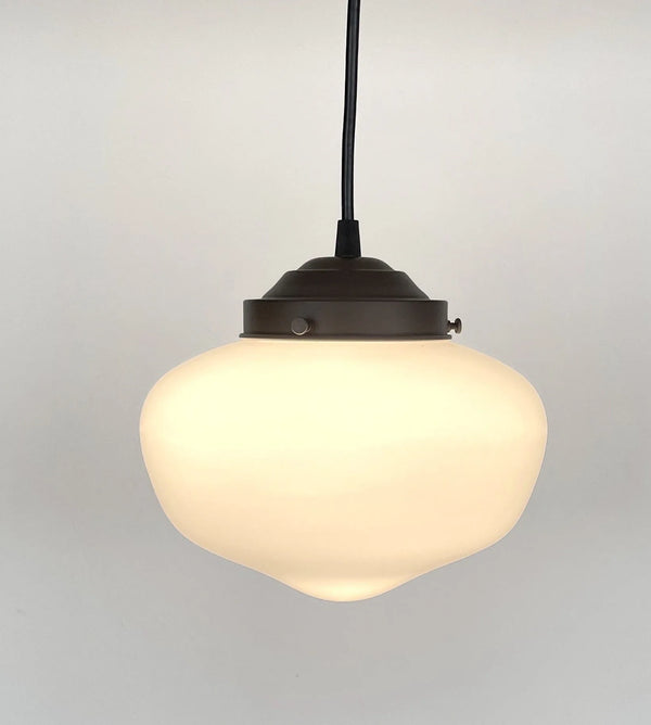 milk glass lighting