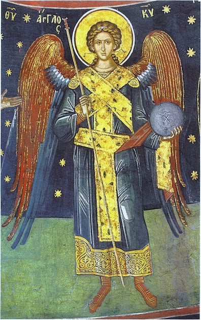 Greek eastern orthodox icon of the Angel of God (3