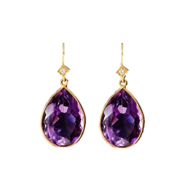 amethyst earrings