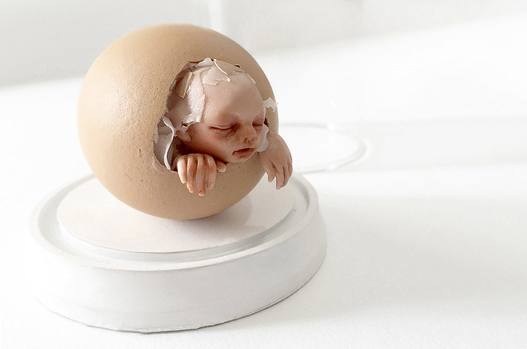 QimmyShimmy egg sculpture