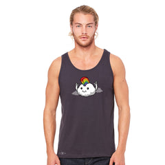 Rainbow Mohican Rocker Cool Cloud Men's Jersey Tank Pride LGBT Sleeveless - zexpaapparel - 5