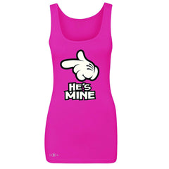 He is Mine Cartoon Hands Valentine's Day Women's Tank Top Couple Sleeveless - Zexpa Apparel - 2