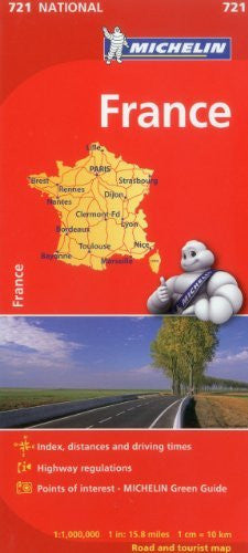 France Michelin National Map 721 Wide World Maps And More 7351