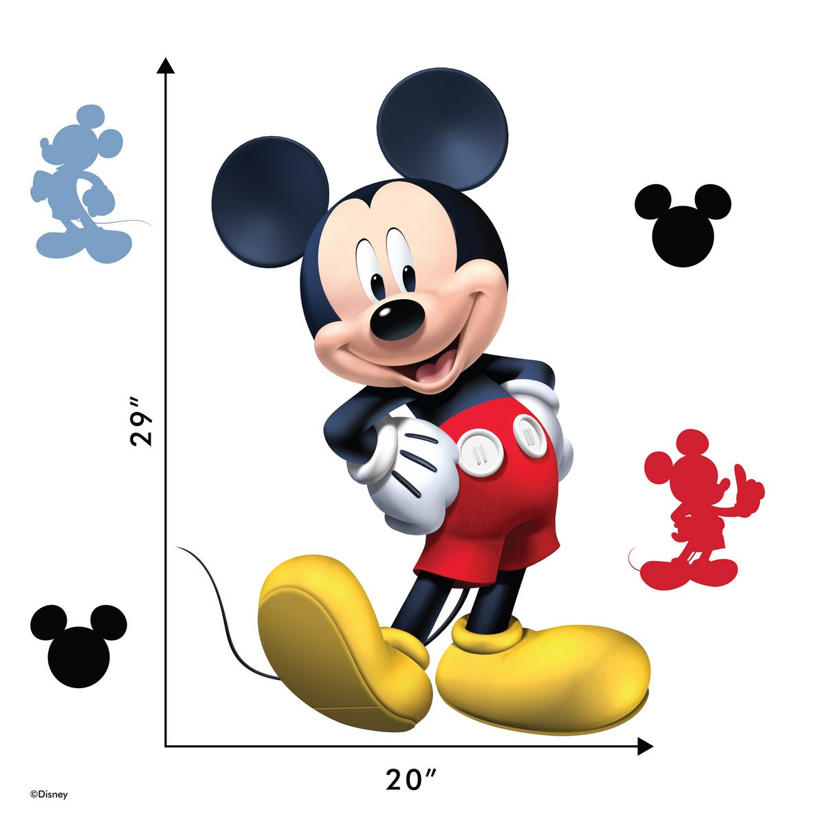 Mickey Mouse Interactive Wall Decal Wall Palz