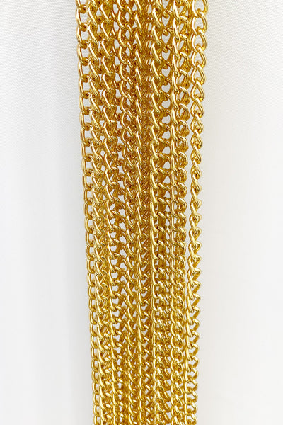 gold chain curtain