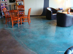 Sanibel concrete stain in commercial setting