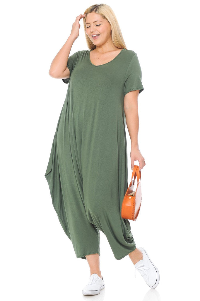 plus harem jumpsuit