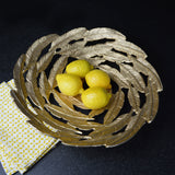 Large Gold Leaf Decorative Bowl