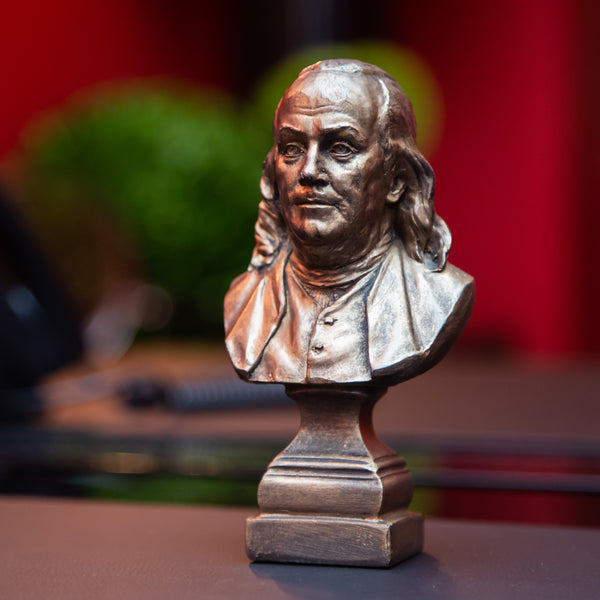 Benjamin Franklin 6'' Bronze Bust 