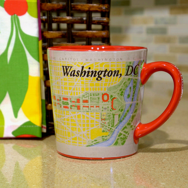 Washington, D.C. Map Java Mug