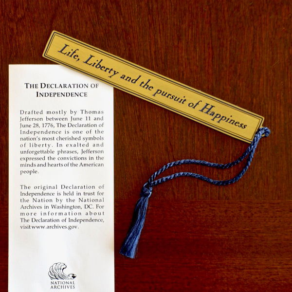 We hold these truths - July 4, 1776” Bookmark with tassel