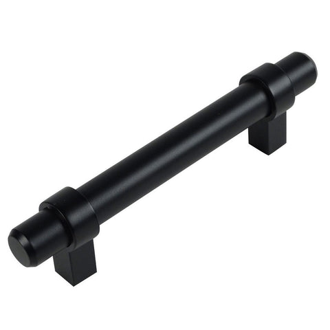 Cosmas 161-2.5FB Flat Black Cabinet Hardware Euro Style Bar Pull
