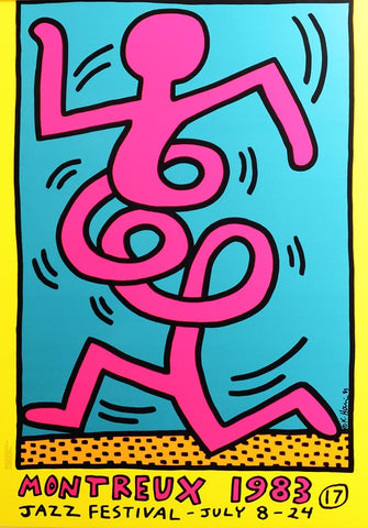 Montreux Jazz Festival 1983 POSTER 1 by Keith Haring