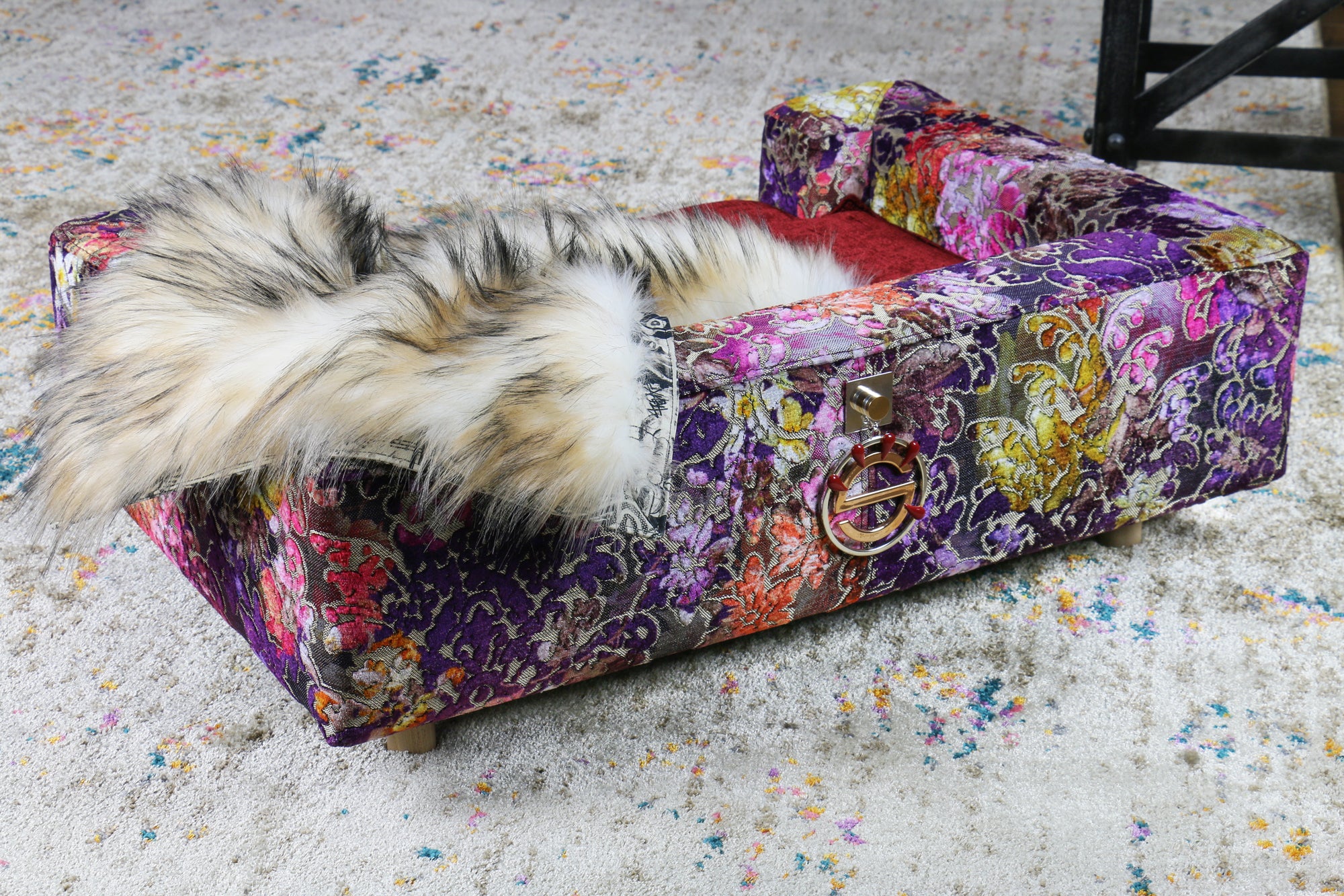 Luxury sofa for dog antique rose