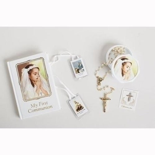 Deluxe First Communion Book and Accessory Set - Girl - Ria's Hallmark & Jewelry Boutique