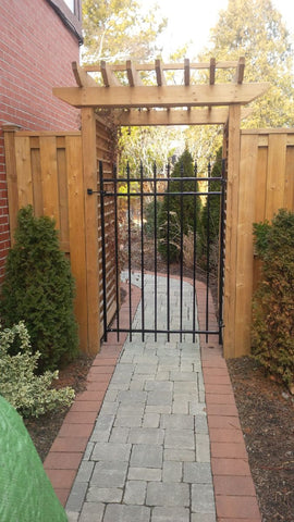 P. McConnell Contracting, Landscaping, Etobicoke, Toronto, MIssissauga, Fence, gate, Interlock, Patio, Backyard