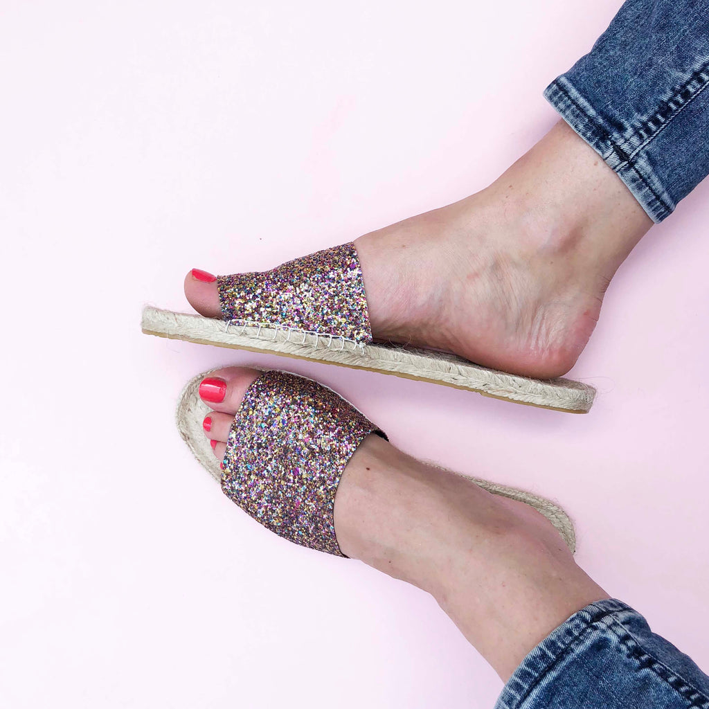 Glitter espadrilles