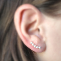 White Pearl Ear Climber