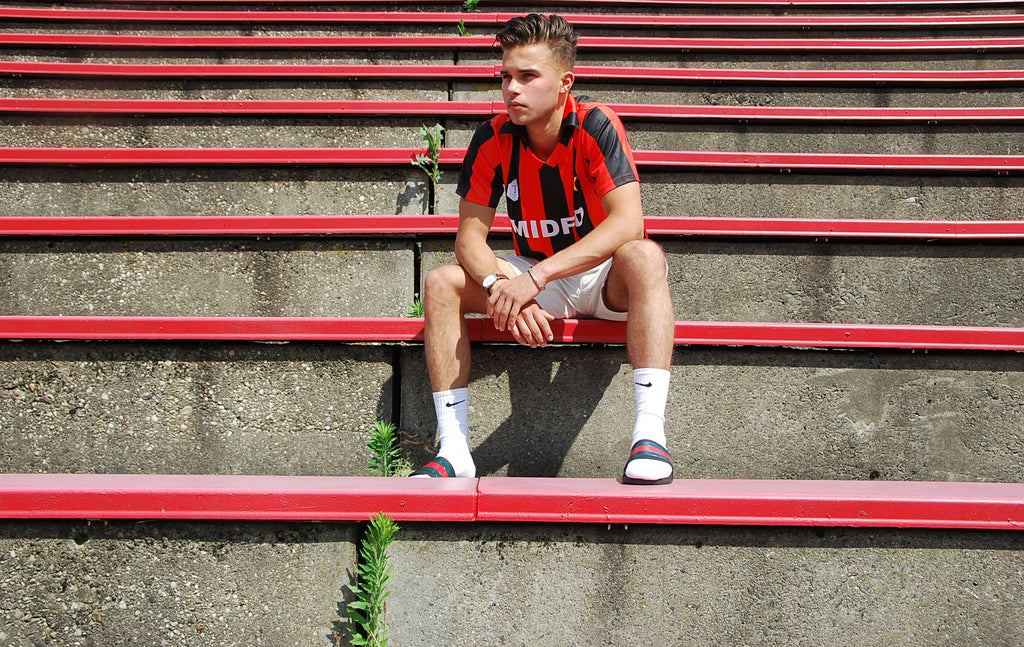 MIDFLD x Terrace Club AC Milan Inspired Jersey on NSS Magazine
