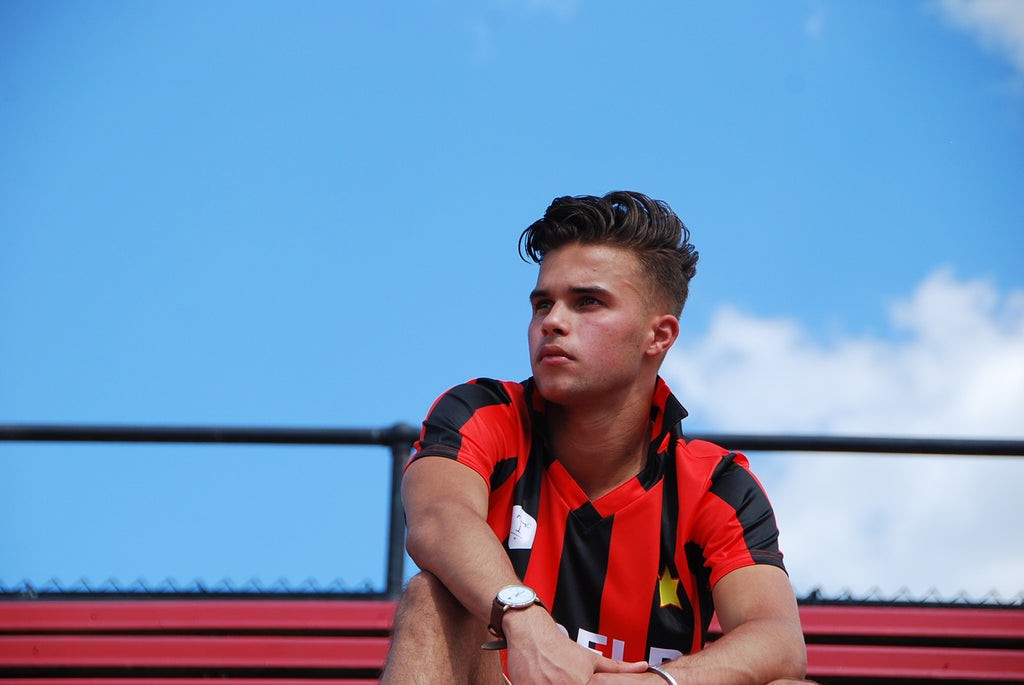 MIDFLD x Terrace Club AC Milan Inspired Jersey on NSS Magazine