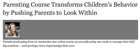 parenting course transforms childern's behavior