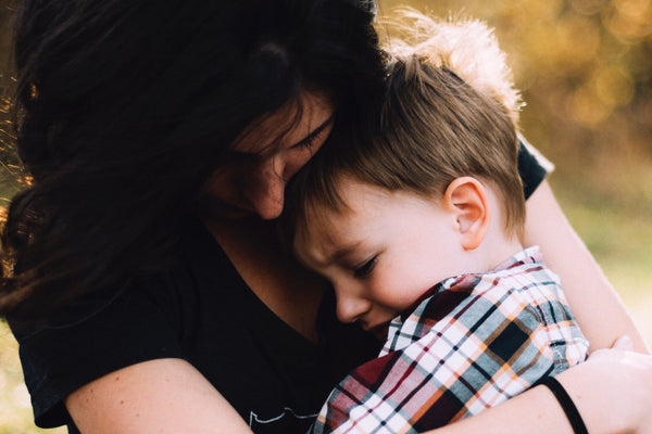 Mother holding son: The day my soon told me 'mad is bad'
