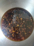 Dried fruits soaking in tea