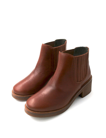 Deals-Ankle Boots Cognac by Ethical & Sustainable Fashion Brand Mamahuhu