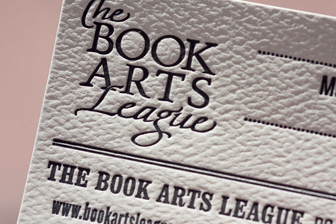 Letterpress Printed Business Cards Size Membership Cards