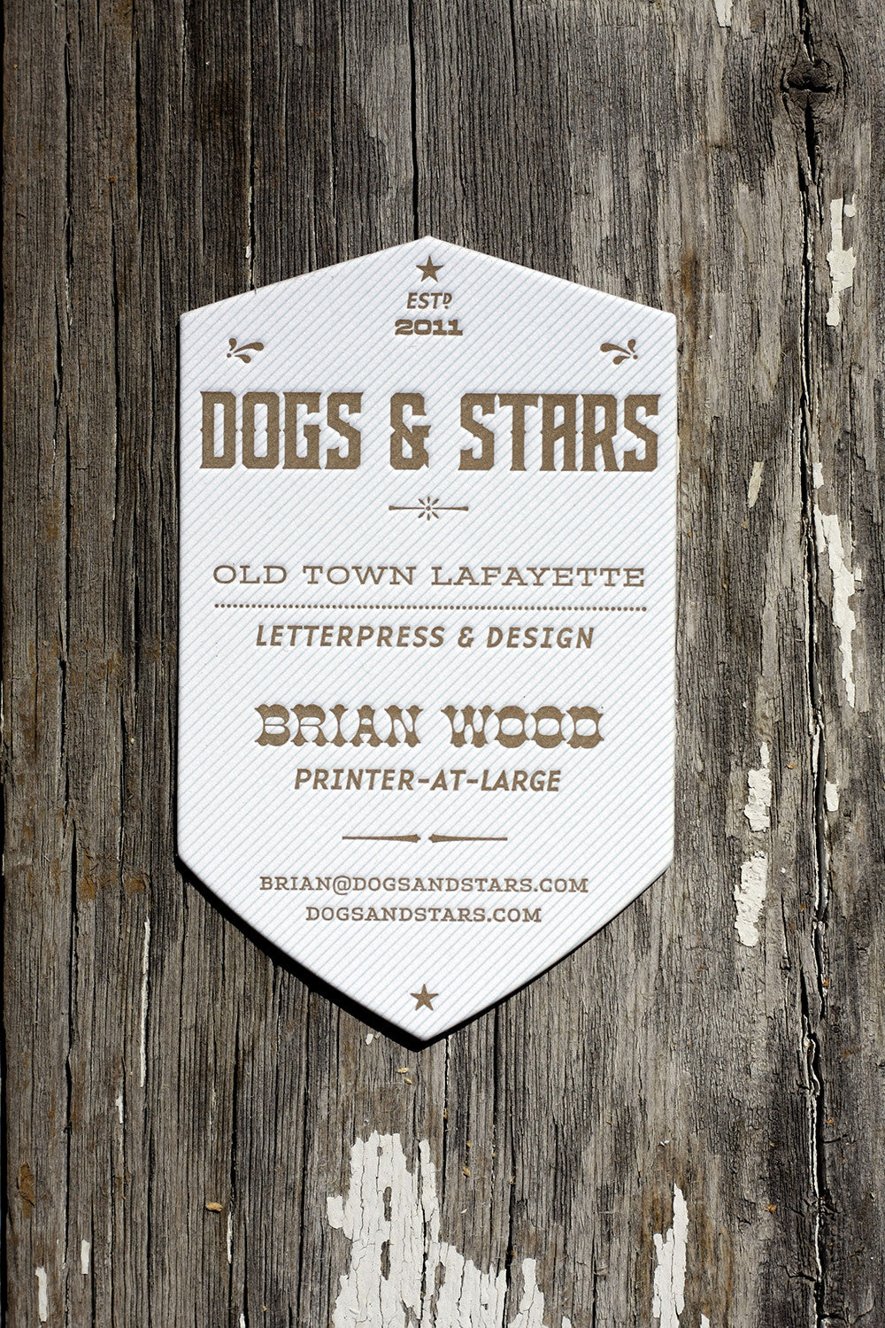 Dogs & Stars Letterpress Business Cards Boulder Colorado Denver Graphic Design