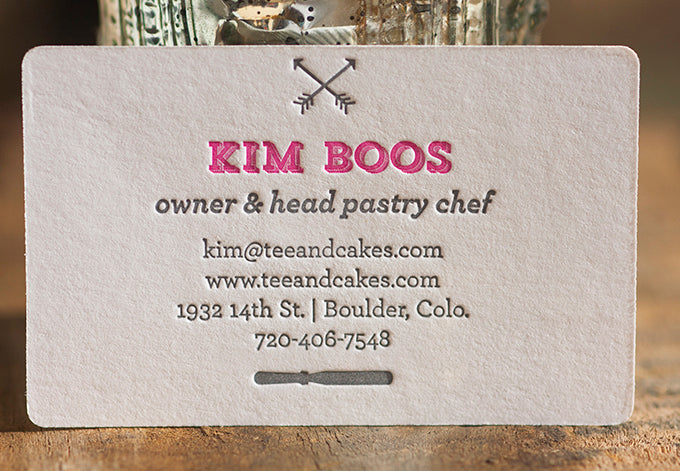 Letterpress Design and Printing Boulder Denver Colorado Business Cards