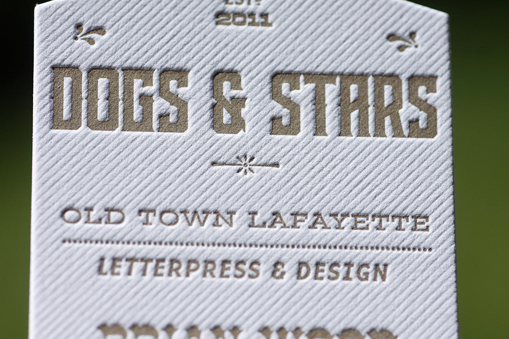 Dogs & Stars Letterpress Business Cards Boulder Colorado Denver Graphic Design