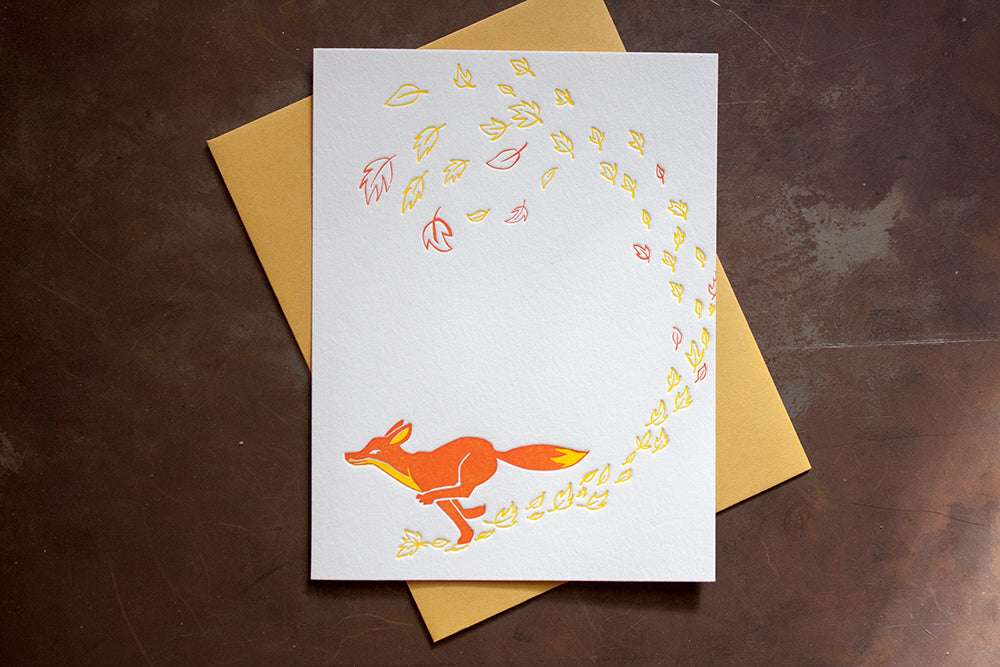 karen watkins fox flight art colorado salida letterpress greeting cards 
