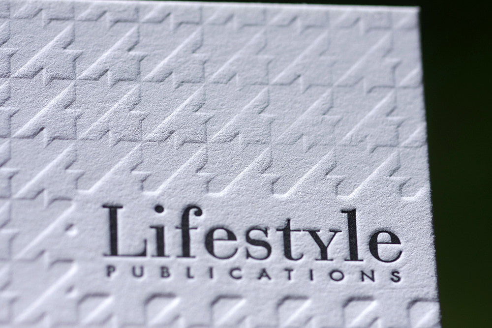 Letterpress business cards Boulder Lifestyle Denver Custom Printing Colorado